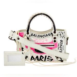 ***SOLD***Balenciaga Graffiti Mini City Bag